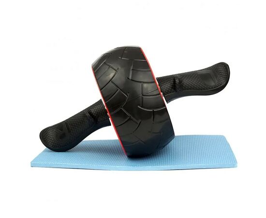 Ролик для пресса PowerPlay зі зворотним механізмом AB Wheel Pro Чорно-червоний (PP_4326_Black/Red), изображение 3 Ролик для пресса PowerPlay зі зворотним механізмом AB Wheel Pro Чорно-червоний (PP_4326_Black/Red), изображение 3