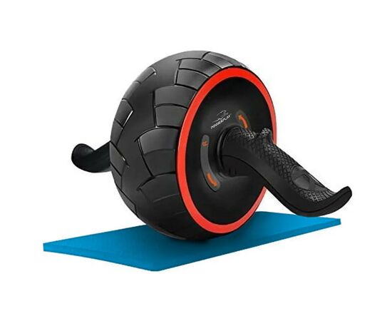 Ролик для пресса PowerPlay зі зворотним механізмом AB Wheel Pro Чорно-червоний (PP_4326_Black/Red), изображение 4 Ролик для пресса PowerPlay зі зворотним механізмом AB Wheel Pro Чорно-червоний (PP_4326_Black/Red), изображение 4