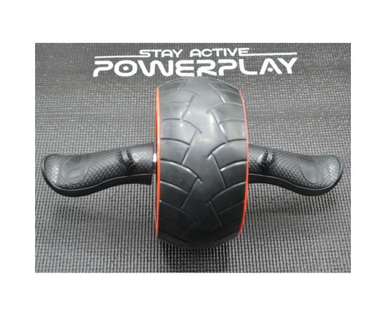 Ролик для пресса PowerPlay зі зворотним механізмом AB Wheel Pro Чорно-червоний (PP_4326_Black/Red), изображение 7 Ролик для пресса PowerPlay зі зворотним механізмом AB Wheel Pro Чорно-червоний (PP_4326_Black/Red), изображение 7