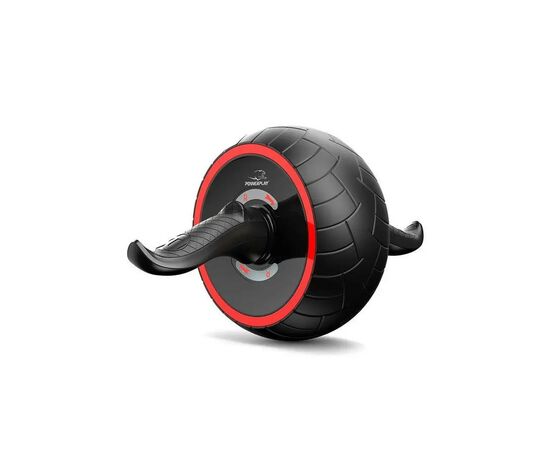 Ролик для преса PowerPlay зі зворотним механізмом AB Wheel Pro Чорно-червоний (PP_4326_Black/Red)
