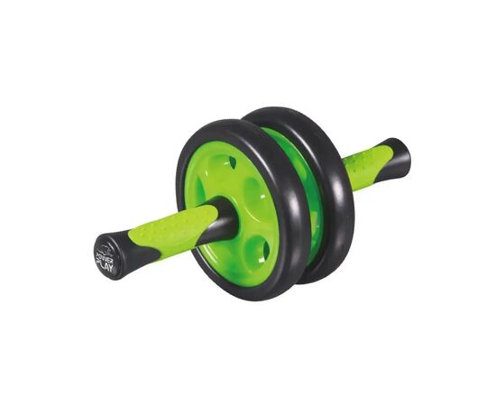 Ролик для пресса PowerPlay подвійний Dual-Core Ab Wheel Чорно-зелений (PP_4327_Black/Green), изображение 3 Ролик для пресса PowerPlay подвійний Dual-Core Ab Wheel Чорно-зелений (PP_4327_Black/Green), изображение 3