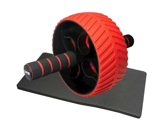Ролик для пресса Power System PS-4107 Full Grip AB Red + килимок Red/Black (4107RD-0)