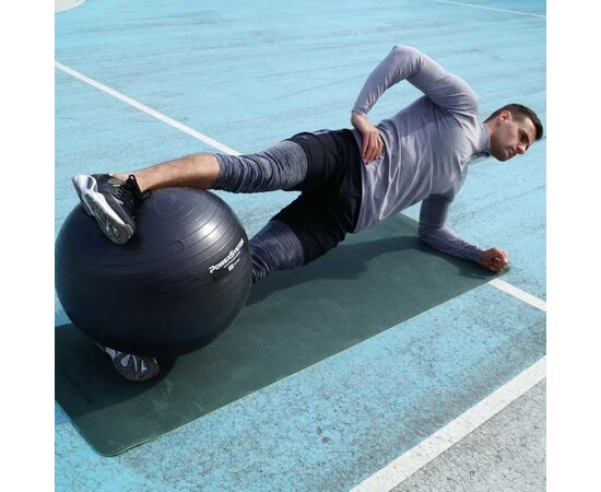 Мяч для фитнеса Power System PS-4013 O75 cm PRO Gymball Black (4013BK-0), изображение 4 Мяч для фитнеса Power System PS-4013 O75 cm PRO Gymball Black (4013BK-0), изображение 4