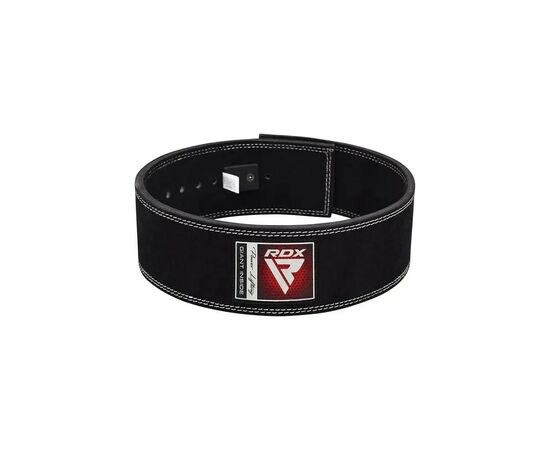 Атлетичний пояс RDX 4 Pro Liver Buckle шкіряний Black Plus XL (WBL-4LB-XL+), зображення 2