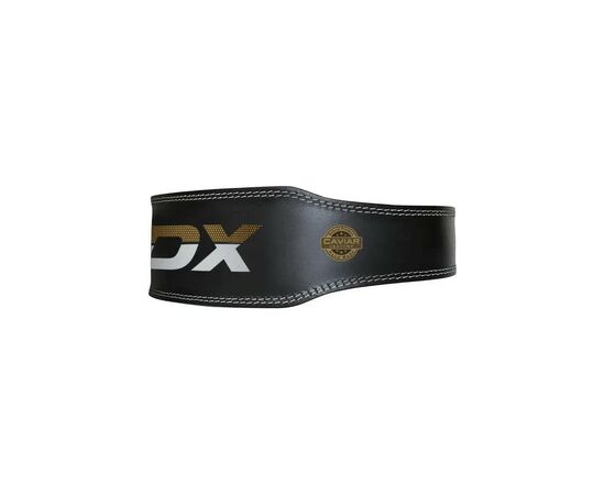 Атлетический пояс RDX 4 шкіряний Black Gold L (WBS-4RB-L), изображение 3 Атлетический пояс RDX 4 шкіряний Black Gold L (WBS-4RB-L), изображение 3