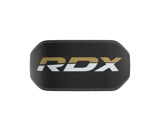 Атлетический пояс RDX 6 шкіряний Black Gold XL (WBS-6RB-XL), изображение 4 Атлетический пояс RDX 6 шкіряний Black Gold XL (WBS-6RB-XL), изображение 4