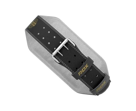 Атлетический пояс RDX 6 шкіряний Black Gold XL (WBS-6RB-XL), изображение 5 Атлетический пояс RDX 6 шкіряний Black Gold XL (WBS-6RB-XL), изображение 5