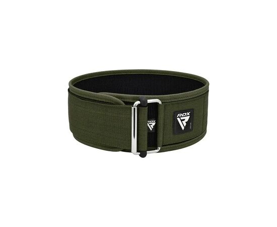 Атлетический пояс RDX RX1 Weight Lifting Belt Army Green M (WBS-RX1AG-M), изображение 3 Атлетический пояс RDX RX1 Weight Lifting Belt Army Green M (WBS-RX1AG-M), изображение 3