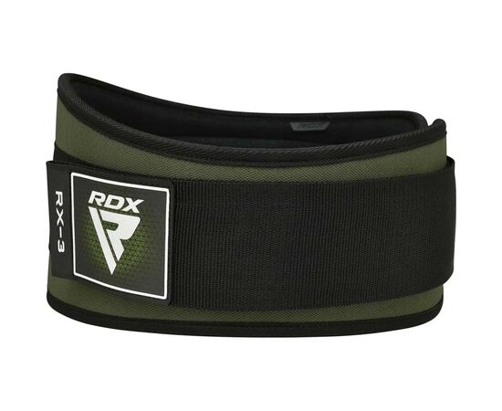 Атлетический пояс RDX RX3 EVA Curve неопреновий Army Green XL (WBE-RX3AG-XL), изображение 8 Атлетический пояс RDX RX3 EVA Curve неопреновий Army Green XL (WBE-RX3AG-XL), изображение 8