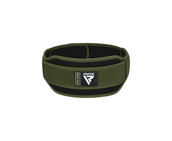 Атлетический пояс RDX RX5 Double Belt неопреновий Army Green M (WBD-RX5AG-M), изображение 3 Атлетический пояс RDX RX5 Double Belt неопреновий Army Green M (WBD-RX5AG-M), изображение 3