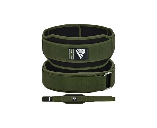 Атлетический пояс RDX RX5 Double Belt неопреновий Army Green S (WBD-RX5AG-S), изображение 2 Атлетический пояс RDX RX5 Double Belt неопреновий Army Green S (WBD-RX5AG-S), изображение 2