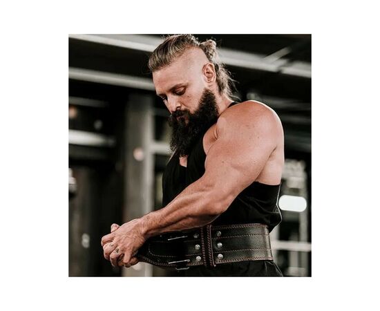 Атлетический пояс RDX для пауерліфтингу RD1 шкіряний Black M (WPB-RD1B-M), изображение 6 Атлетический пояс RDX для пауерліфтингу RD1 шкіряний Black M (WPB-RD1B-M), изображение 6