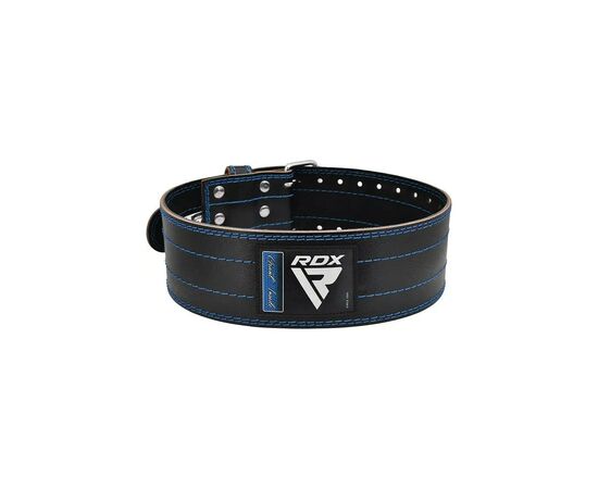 Атлетичний пояс RDX для пауерліфтингу RD1 шкіряний Blue M (WPB-RD1U-M)
