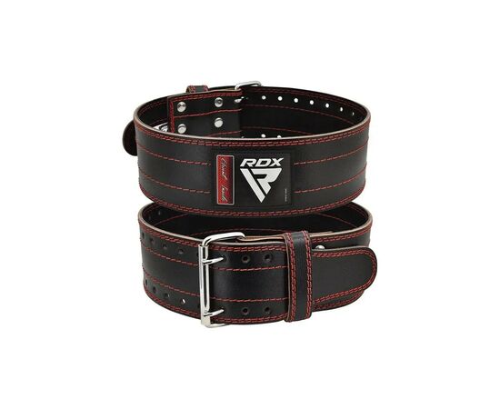 Атлетический пояс RDX для пауерліфтингу RD1 шкіряний Red L (WPB-RD1R-L), изображение 2 Атлетический пояс RDX для пауерліфтингу RD1 шкіряний Red L (WPB-RD1R-L), изображение 2