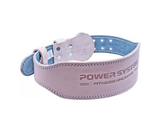 Атлетичний пояс Power System PS-3000 Power Natural шкіряний XX (PS-3000_2XL_Natural)