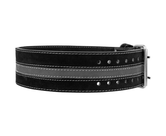 Атлетический пояс Power System для пауерліфтингу PS-3800 PowerLifting шкіряний Black (PS-3800_2XL_Black_Grey), изображение 3 Атлетический пояс Power System для пауерліфтингу PS-3800 PowerLifting шкіряний Black (PS-3800_2XL_Black_Grey), изображение 3