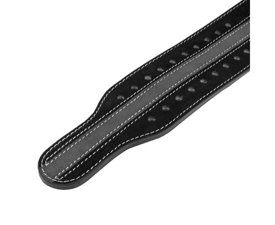 Атлетический пояс Power System для пауерліфтингу PS-3800 PowerLifting шкіряний Black (PS-3800_2XL_Black_Grey), изображение 4 Атлетический пояс Power System для пауерліфтингу PS-3800 PowerLifting шкіряний Black (PS-3800_2XL_Black_Grey), изображение 4