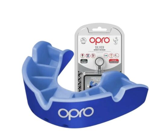 Капа Opro Silver доросла Dark Blue/Blue 102502002 (Silver_Blue)