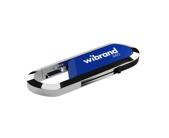 USB флеш накопичувач Wibrand 64GB Aligator Blue USB 2.0 (WI2.0/AL64U7U)