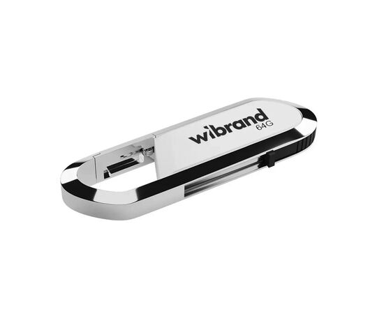USB флеш накопичувач Wibrand 64GB Aligator White USB 2.0 (WI2.0/AL64U7W)