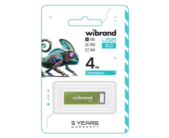 USB флеш накопитель Wibrand 4GB Chameleon Green USB 2.0 (WI2.0/CH4U6LG), изображение 2 USB флеш накопитель Wibrand 4GB Chameleon Green USB 2.0 (WI2.0/CH4U6LG), изображение 2