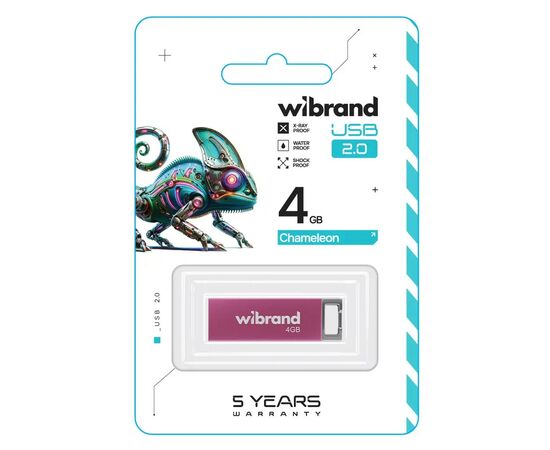 USB флеш накопитель Wibrand 4GB Chameleon Pink USB 2.0 (WI2.0/CH4U6P), изображение 2 USB флеш накопитель Wibrand 4GB Chameleon Pink USB 2.0 (WI2.0/CH4U6P), изображение 2