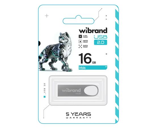 USB флеш накопитель Wibrand 16GB Irbis Silver USB 2.0 (WI2.0/IR16U3S), изображение 2 USB флеш накопитель Wibrand 16GB Irbis Silver USB 2.0 (WI2.0/IR16U3S), изображение 2