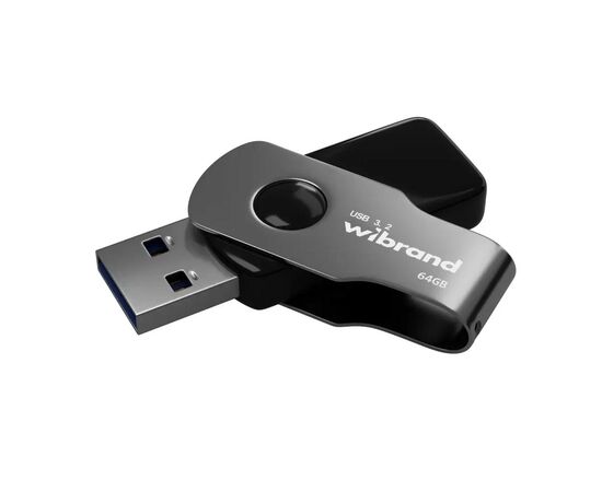 USB флеш накопичувач Wibrand 64GB Lizard Black USB 3.2 Gen 1 (USB 3.0) (WI3.2/LI64P9B)