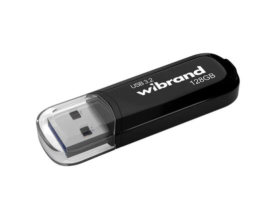 USB флеш накопичувач Wibrand 128GB Marten Black USB 3.2 Gen 1 (USB 3.0) (WI3.2/MA128P10B)