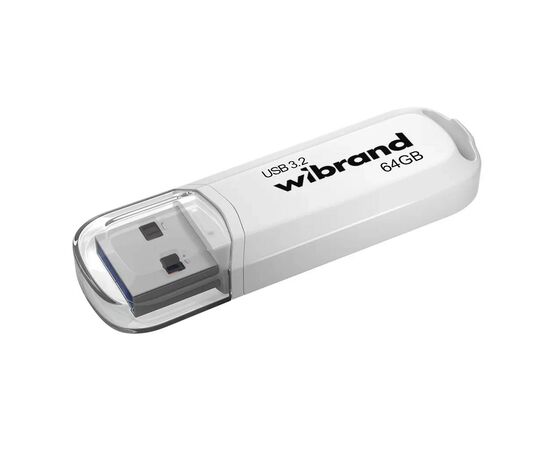 USB флеш накопитель Wibrand 64GB Marten White USB 3.2 Gen 1 (USB 3.0) (WI3.2/MA64P10W)