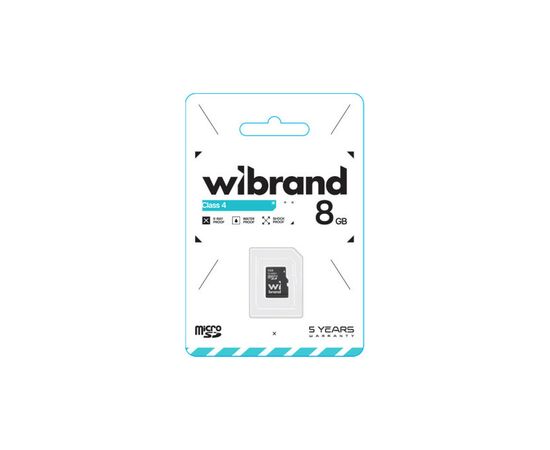 Карта памяти Wibrand 8GB mictoSD class 4 (WICDC4/8GB), изображение 2 Карта памяти Wibrand 8GB mictoSD class 4 (WICDC4/8GB), изображение 2