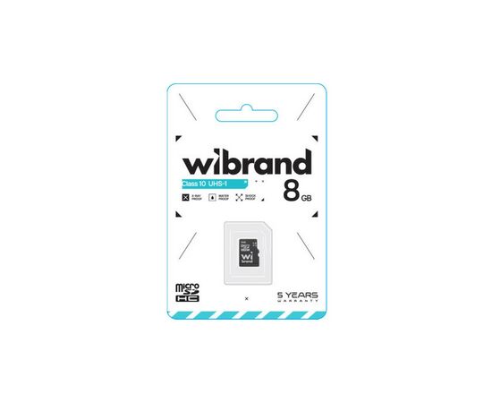 Карта памяти Wibrand 8GB mictoSD class 10 (WICDHC10/8GB), изображение 2 Карта памяти Wibrand 8GB mictoSD class 10 (WICDHC10/8GB), изображение 2
