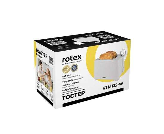 Тостер Rotex RTM122-W, изображение 7 Тостер Rotex RTM122-W, изображение 7