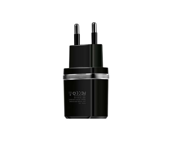 Зарядное устройство HOCO C12 Smart dual USB charger Black (6957531063094), изображение 3 Зарядное устройство HOCO C12 Smart dual USB charger Black (6957531063094), изображение 3