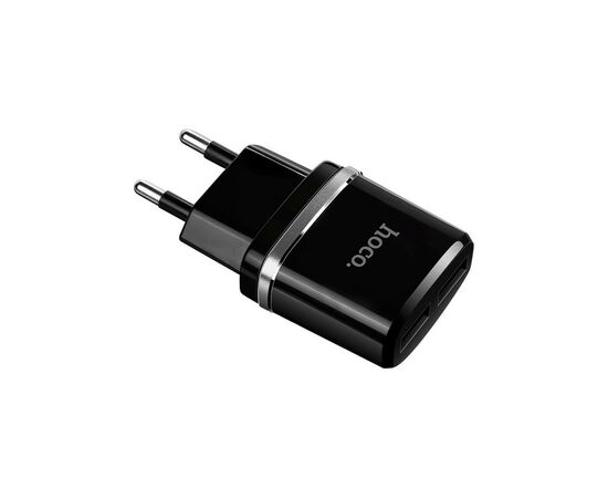 Зарядное устройство HOCO C12 Smart dual USB charger Black (6957531063094), изображение 4 Зарядное устройство HOCO C12 Smart dual USB charger Black (6957531063094), изображение 4