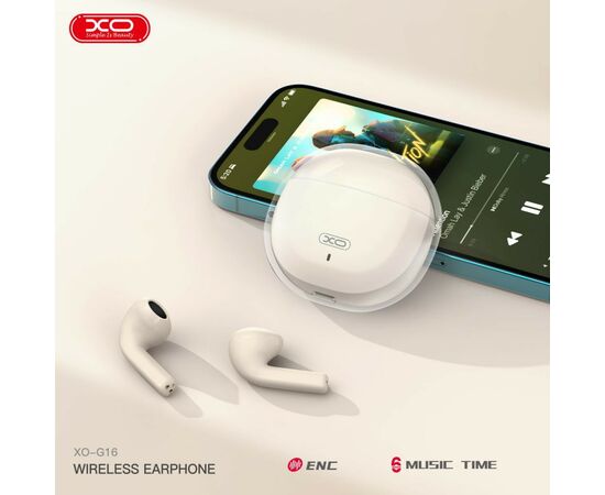 Наушники XO G16 ENC White (XO-G16WH), изображение 3 Наушники XO G16 ENC White (XO-G16WH), изображение 3