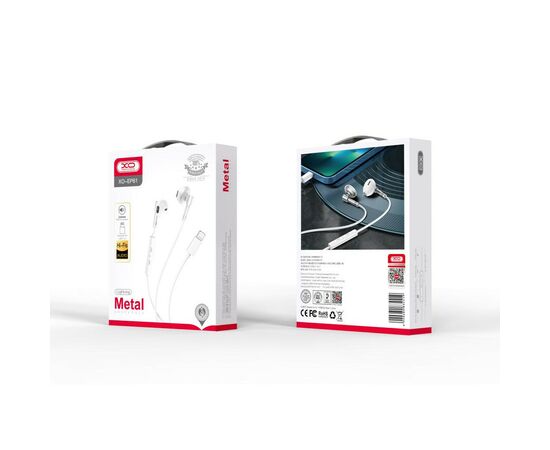 Наушники XO EP61 Lightning&Bluetooth Silver (EP61-SL), изображение 4 Наушники XO EP61 Lightning&Bluetooth Silver (EP61-SL), изображение 4