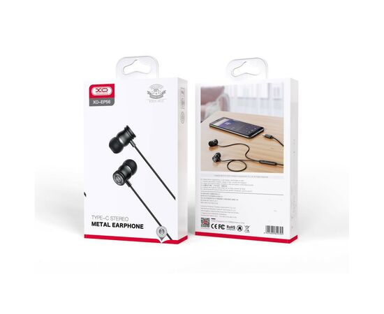 Наушники XO EP56 Type-C Black (XO-EP56BK), изображение 6 Наушники XO EP56 Type-C Black (XO-EP56BK), изображение 6
