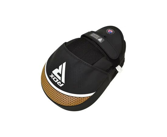 Лапы боксерские RDX Focus Pad Aura Plus T-17 Black Golden (FPR-T17BGL+), изображение 3 Лапы боксерские RDX Focus Pad Aura Plus T-17 Black Golden (FPR-T17BGL+), изображение 3
