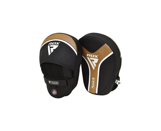 Лапы боксерские RDX Focus Pad Aura Plus T-17 Black Golden (FPR-T17BGL+)