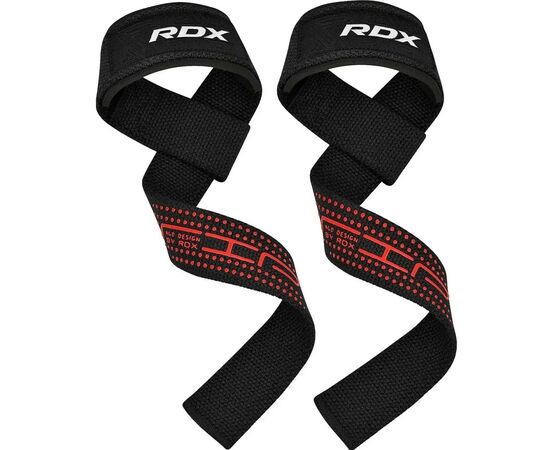 Кистевые лямки RDX S4 Gym Cotton Gel Straps Blue Plus (WAC-S4U+)