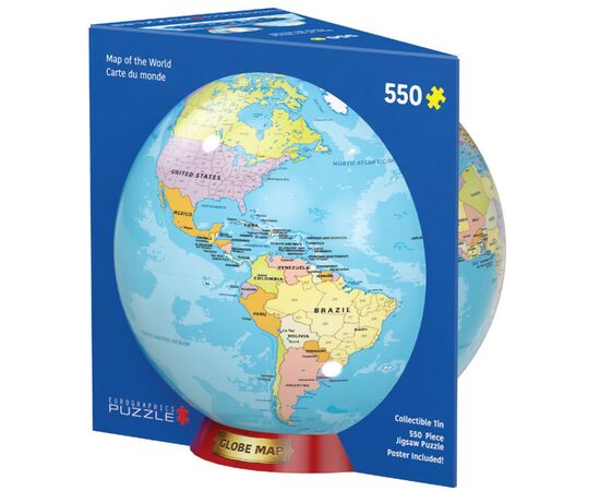 Пазл Eurographics Карта мира подарочная коробка 550 элементов (8551-5863)