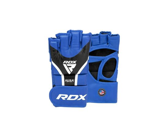 Перчатки для MMA RDX Aura Plus T-17 Blue/Black XL (GGR-T17UB-XL+), изображение 2 Перчатки для MMA RDX Aura Plus T-17 Blue/Black XL (GGR-T17UB-XL+), изображение 2