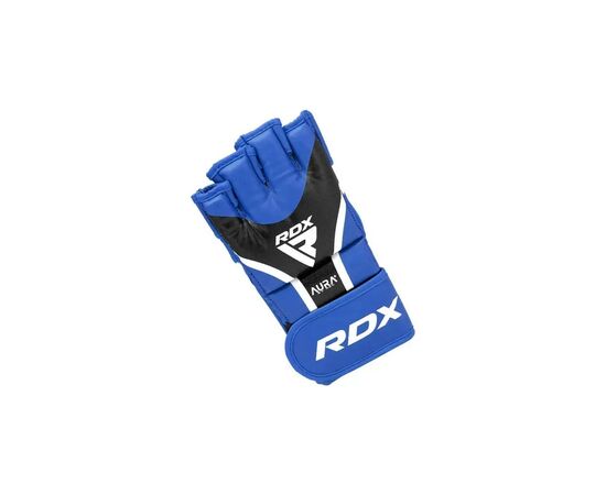Перчатки для MMA RDX Aura Plus T-17 Blue/Black XL (GGR-T17UB-XL+), изображение 3 Перчатки для MMA RDX Aura Plus T-17 Blue/Black XL (GGR-T17UB-XL+), изображение 3