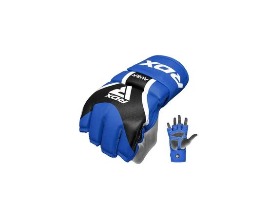 Перчатки для MMA RDX Aura Plus T-17 Blue/Black XL (GGR-T17UB-XL+), изображение 6 Перчатки для MMA RDX Aura Plus T-17 Blue/Black XL (GGR-T17UB-XL+), изображение 6