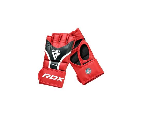 Перчатки для MMA RDX Aura Plus T-17 Red/Black M (GGR-T17RB-M+), изображение 2 Перчатки для MMA RDX Aura Plus T-17 Red/Black M (GGR-T17RB-M+), изображение 2