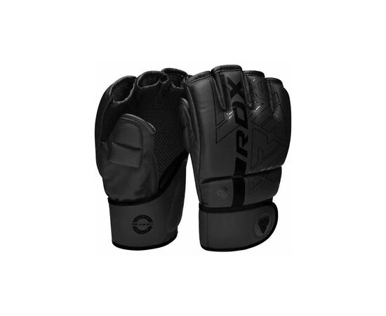 Перчатки для MMA RDX F6 Kara Matte Black Plus S/M (GSR-F6MB-S/M+), изображение 3 Перчатки для MMA RDX F6 Kara Matte Black Plus S/M (GSR-F6MB-S/M+), изображение 3