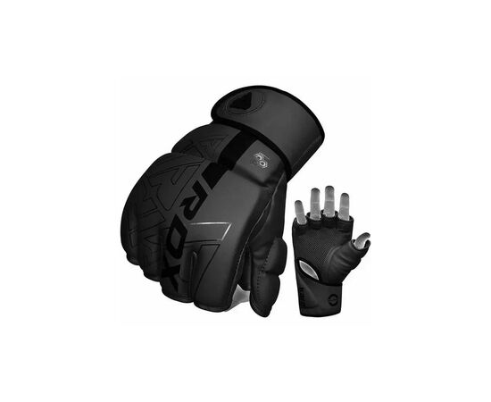 Перчатки для MMA RDX F6 Kara Matte Black Plus S/M (GSR-F6MB-S/M+), изображение 4 Перчатки для MMA RDX F6 Kara Matte Black Plus S/M (GSR-F6MB-S/M+), изображение 4