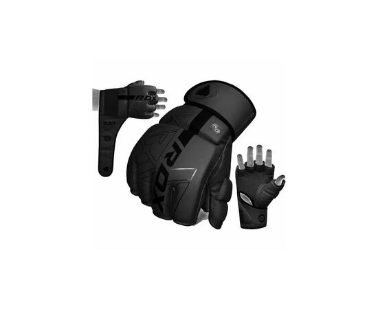 Перчатки для MMA RDX F6 Kara Matte Black Plus S/M (GSR-F6MB-S/M+), изображение 7 Перчатки для MMA RDX F6 Kara Matte Black Plus S/M (GSR-F6MB-S/M+), изображение 7