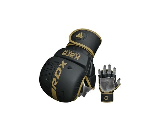 Перчатки для MMA RDX F6 Kara Matte Golden M (GGR-F6MGL-M), изображение 4 Перчатки для MMA RDX F6 Kara Matte Golden M (GGR-F6MGL-M), изображение 4